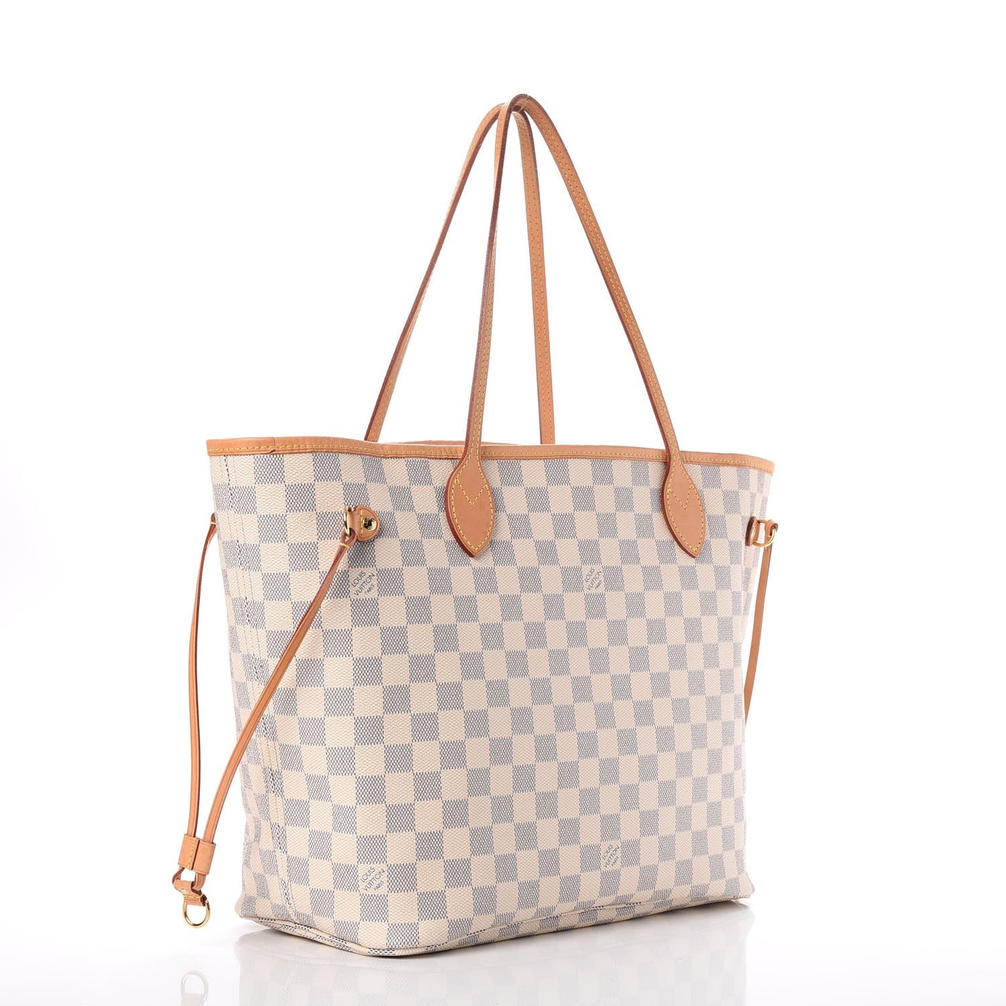 Damier Azur Neo Neverfull MM Rose Ballerine