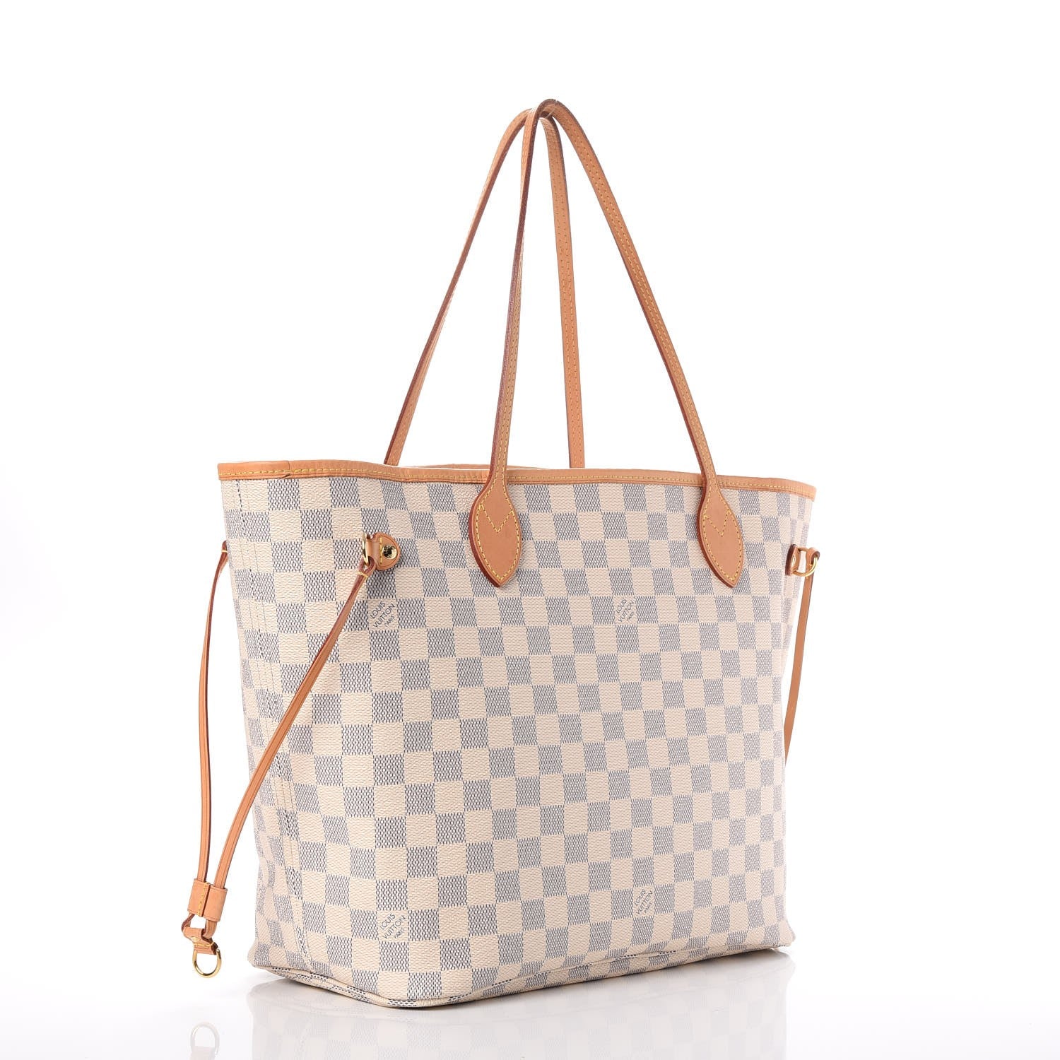 Louis Vuitton Damier Azur Neo Neverfull MM Rose Ballerine 3 of 13