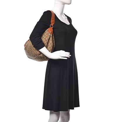 Gucci Monogram Medium Sukey Hobo Orange 2 of 9