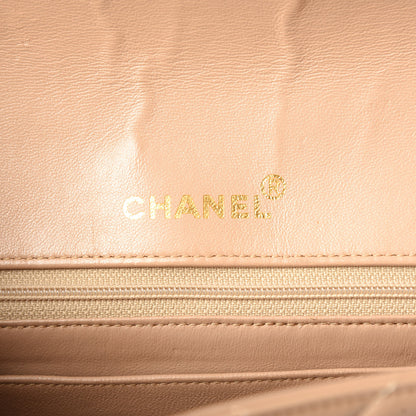 Chanel Lambskin Quilted Medium Single Flap Beige 6 of 10