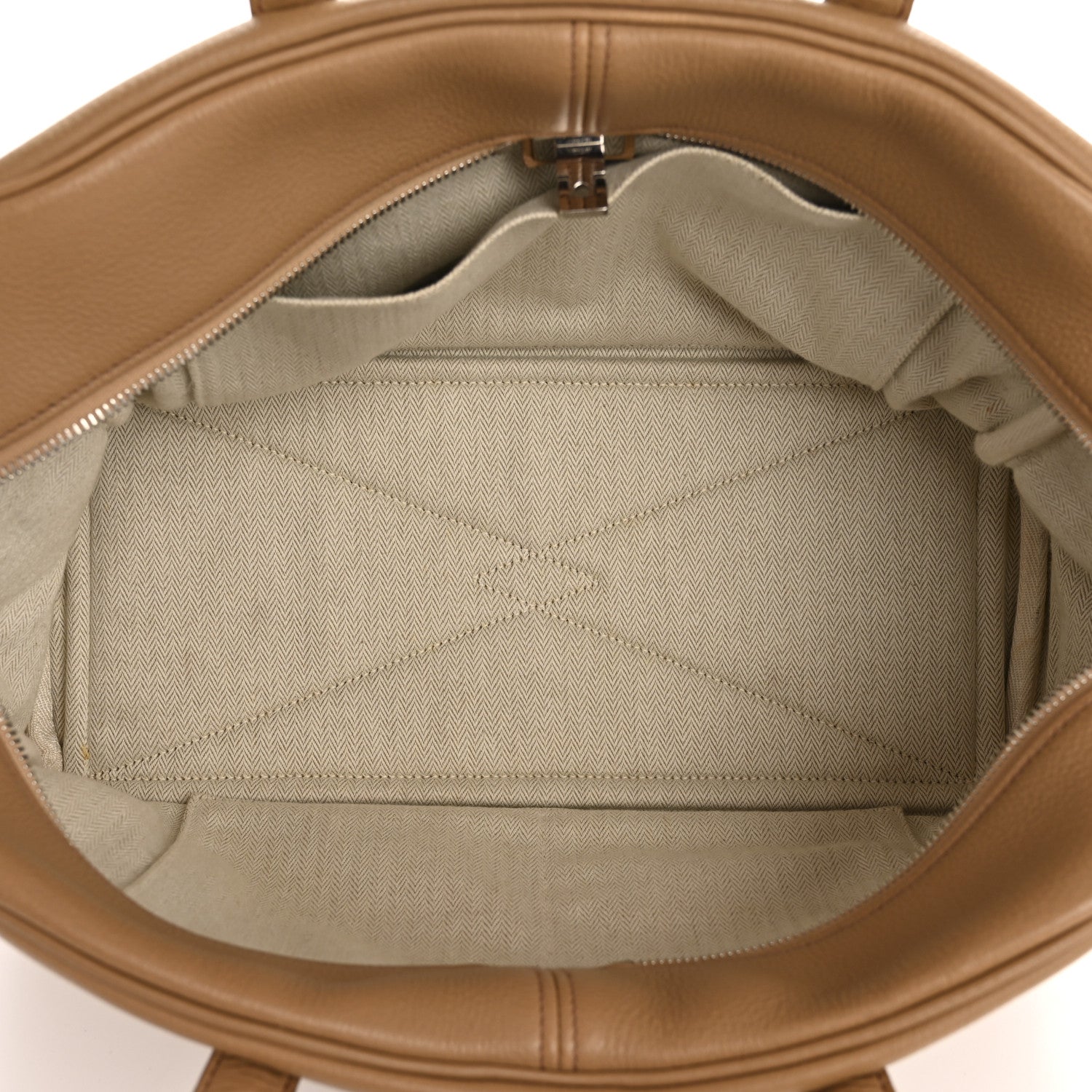 Hermes Taurillon Clemence Victoria II 35 Biscuit 5 of 13