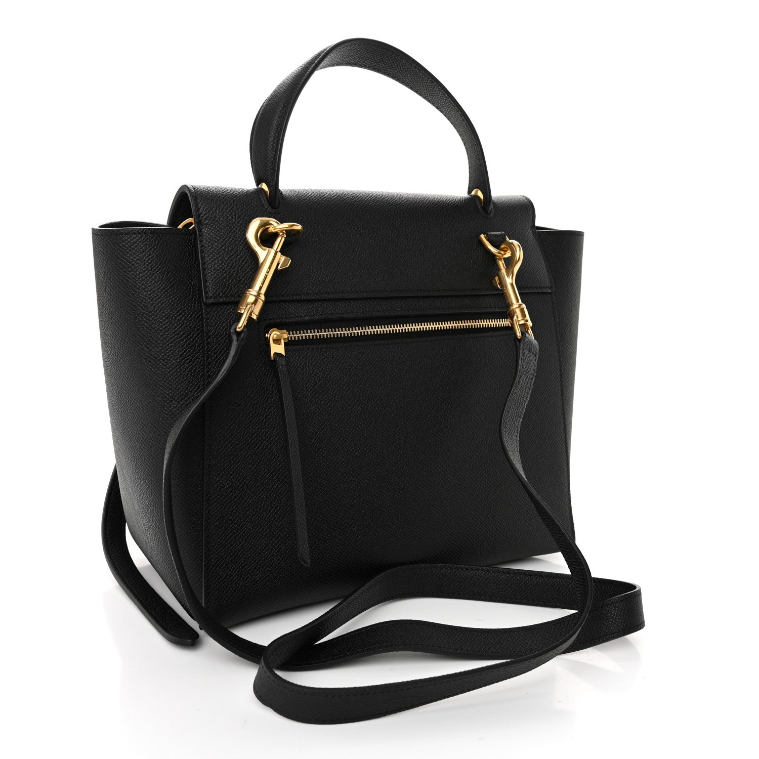Celine Grained Calfskin Micro Belt Bag Black 3 of 9