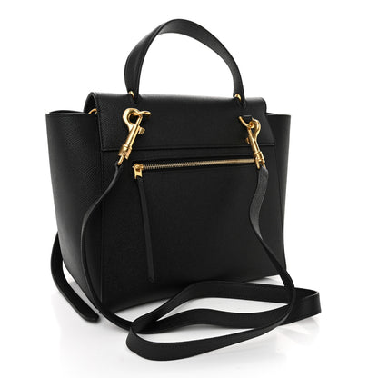 Celine Grained Calfskin Micro Belt Bag Black 3 of 9
