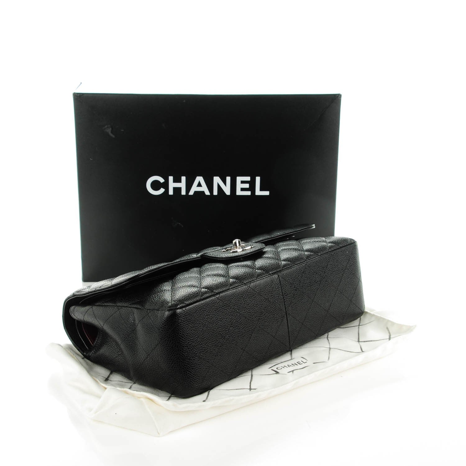 Chanel Caviar Quilted Jumbo Double Flap Black 4 of 8