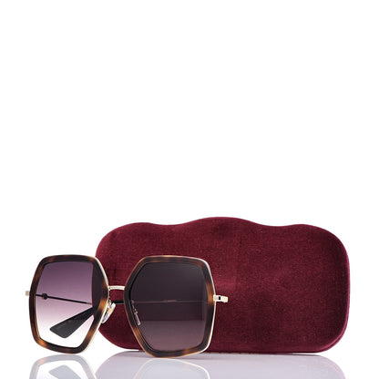 Gucci Square Frame GG0106S Sunglasses Tortoise 7 of 7