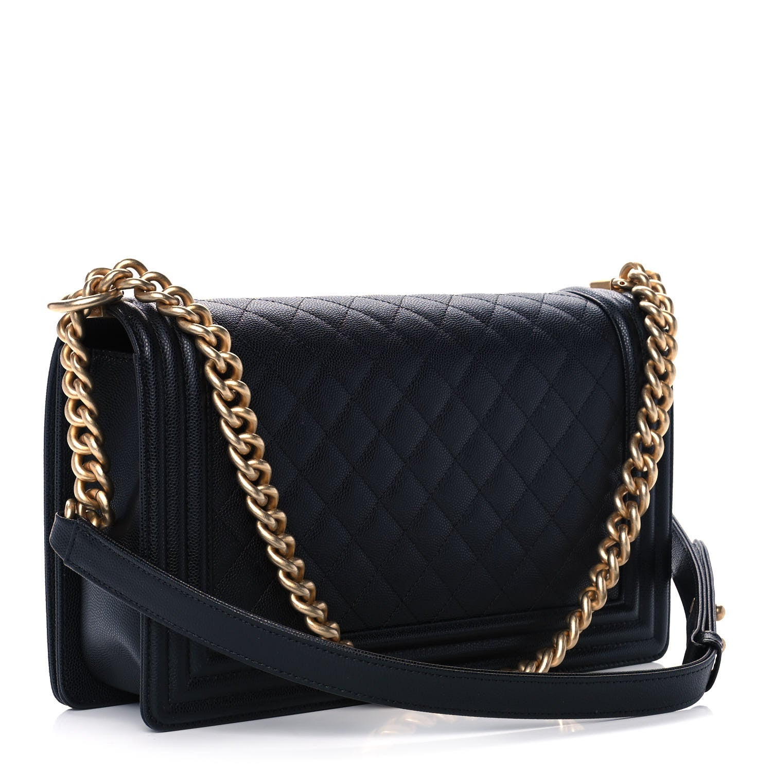 Chanel Caviar Quilted New Medium Boy Flap Black 2 of 10