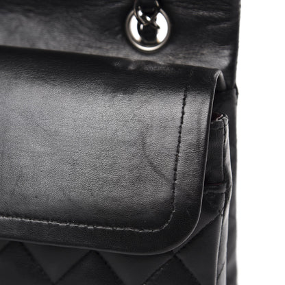 Chanel Lambskin Quilted Medium Double Flap Black 9 of 14