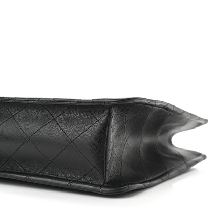 Chanel Caviar Quilted Sweet Classic Shopping Tote Black 9 of 9