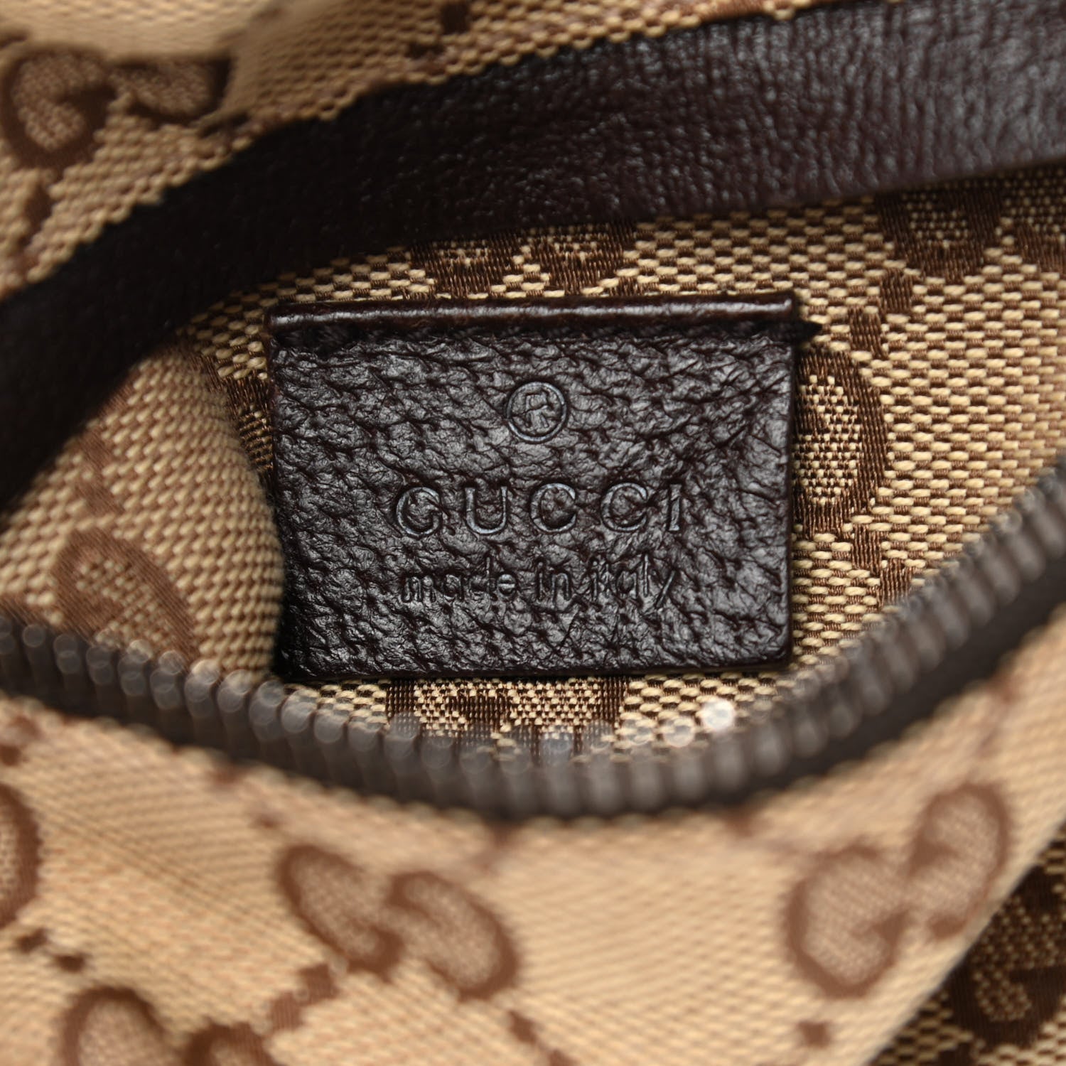 Gucci GG Monogram Web Double Pocket Belt Bag Dark Brown 5 of 9