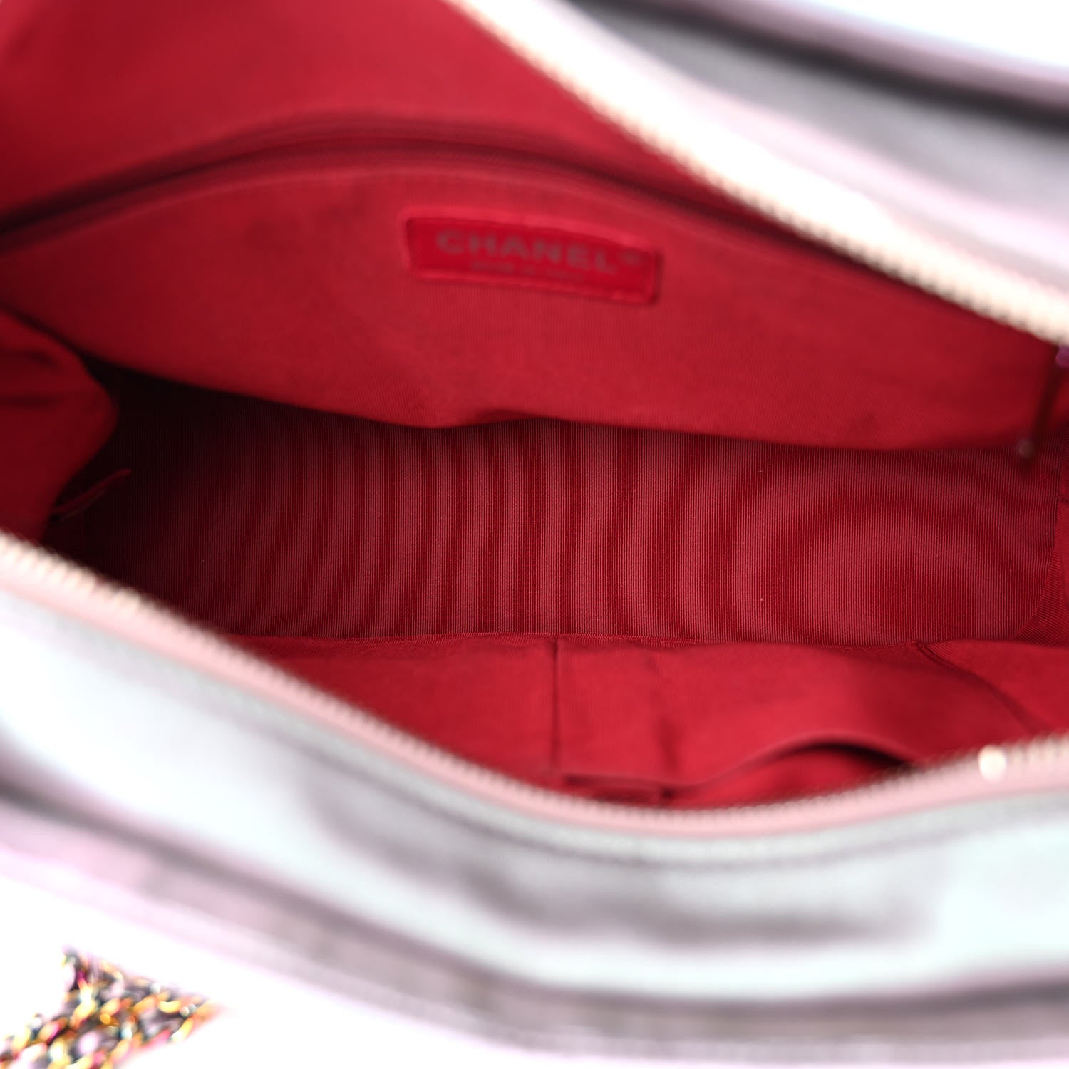 Chanel Iridescent Lambskin Calfskin Quilted Medium Gabrielle Hobo Light Purple 5 of 13