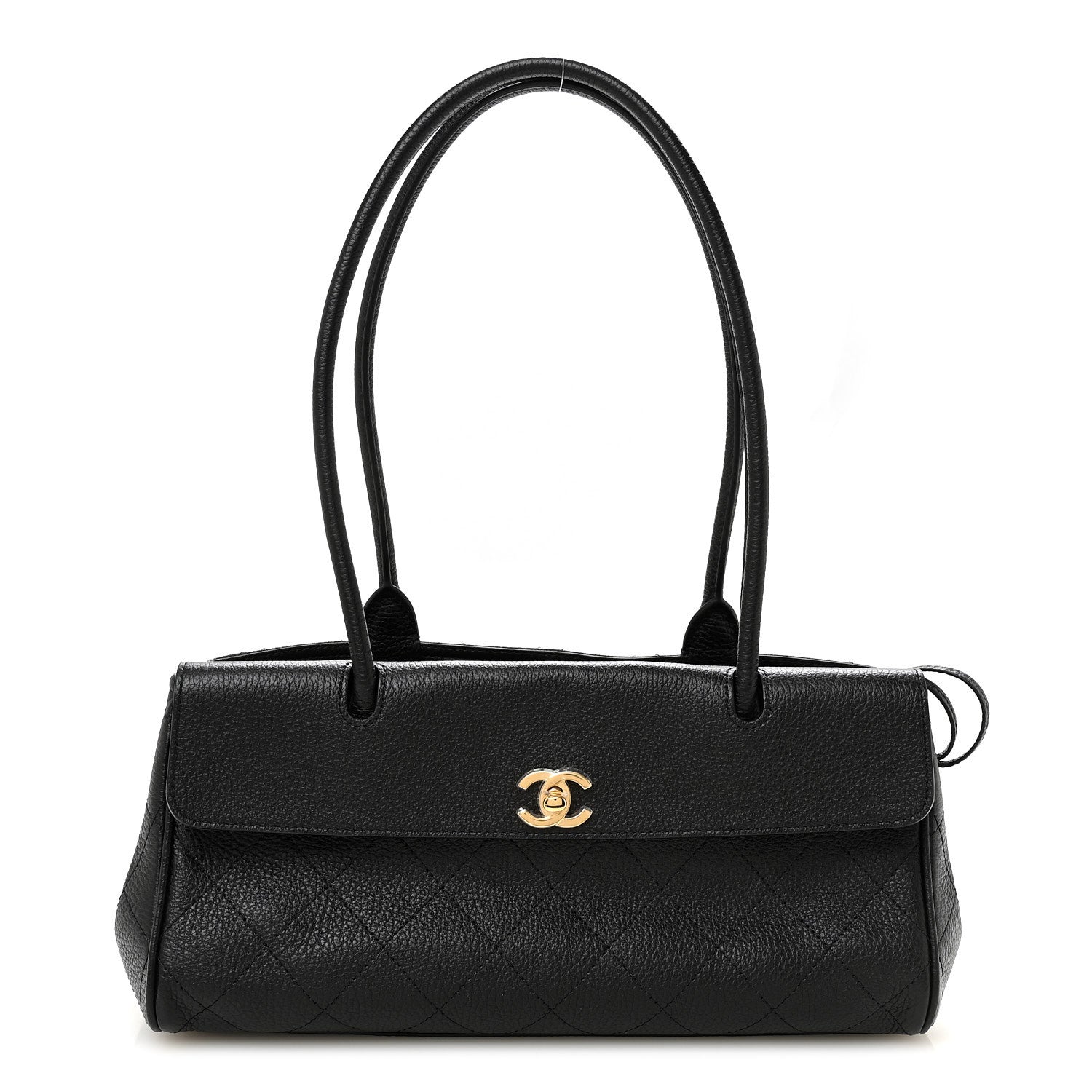 Chanel Grained Calfskin Stitched Urban Essentials Small Shopping Bag Black 1 of 10