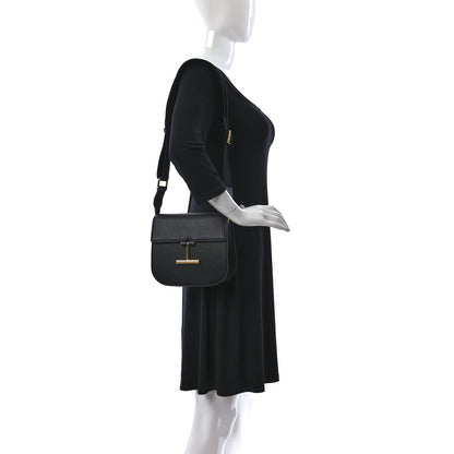 Tom Ford Calfskin Small T Clasp Tara Crossbody Bag Black 2 of 9