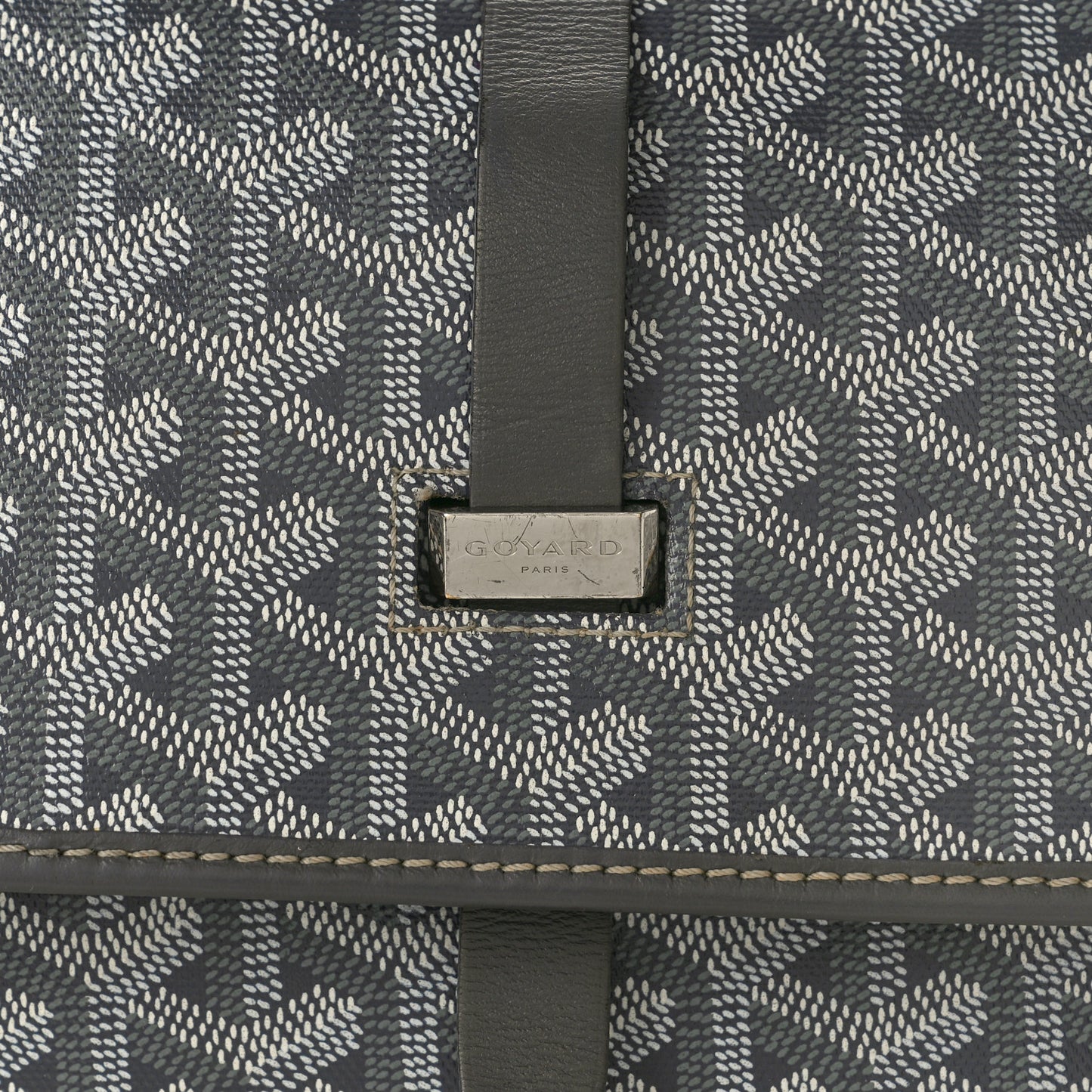 Goyardine Belvedere II MM Messenger Bag Grey