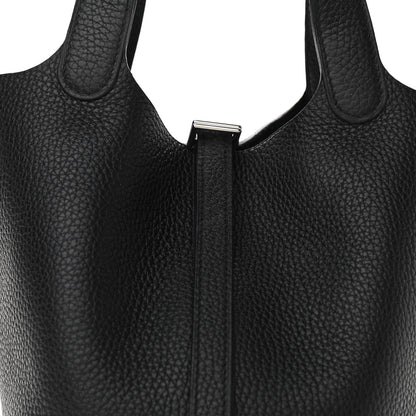Hermes Taurillon Clemence Picotin Lock 18 PM Black 8 of 9