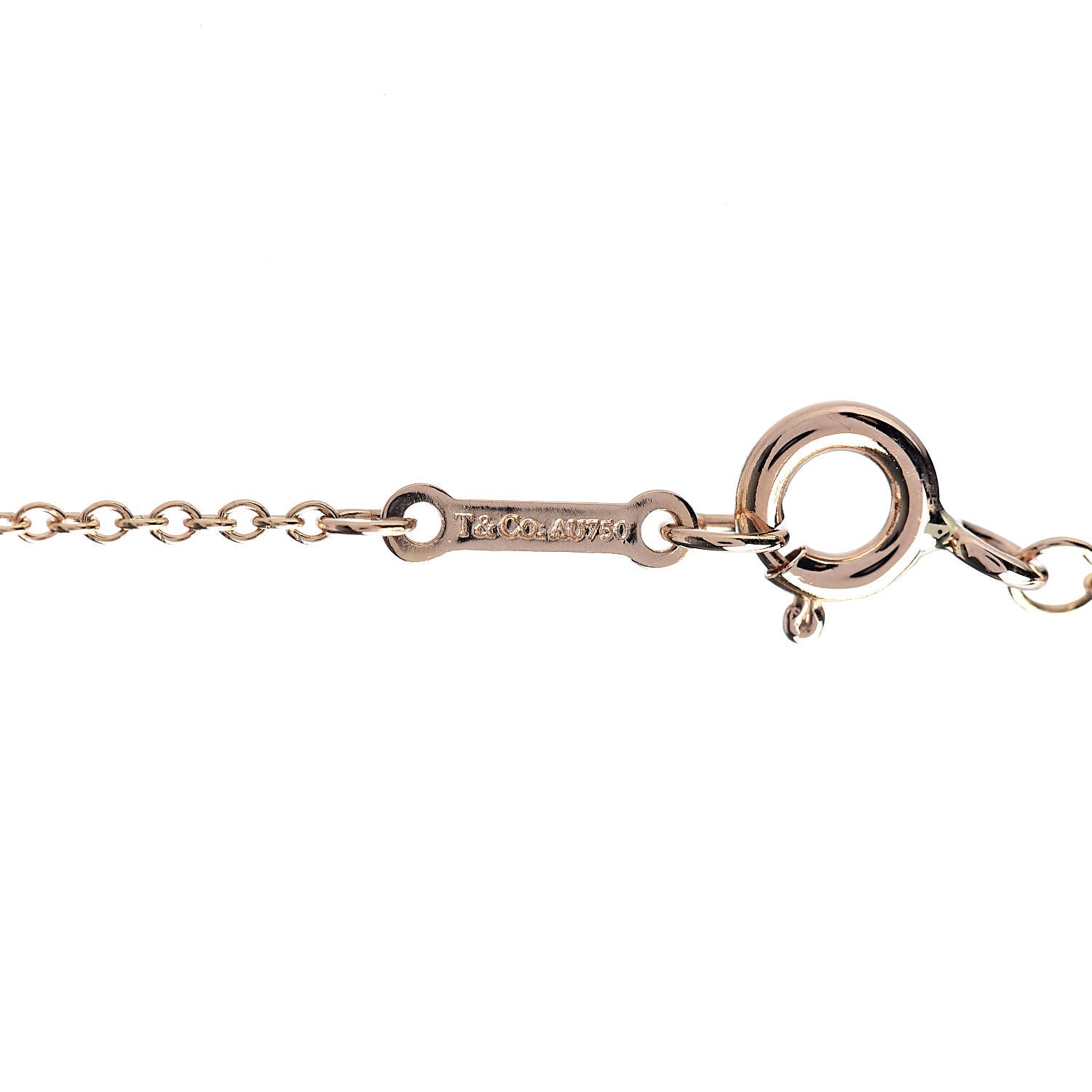 Tiffany 18K Rose Gold Paloma Picasso Loving Heart Interlocking Pendant Necklace 5 of 7