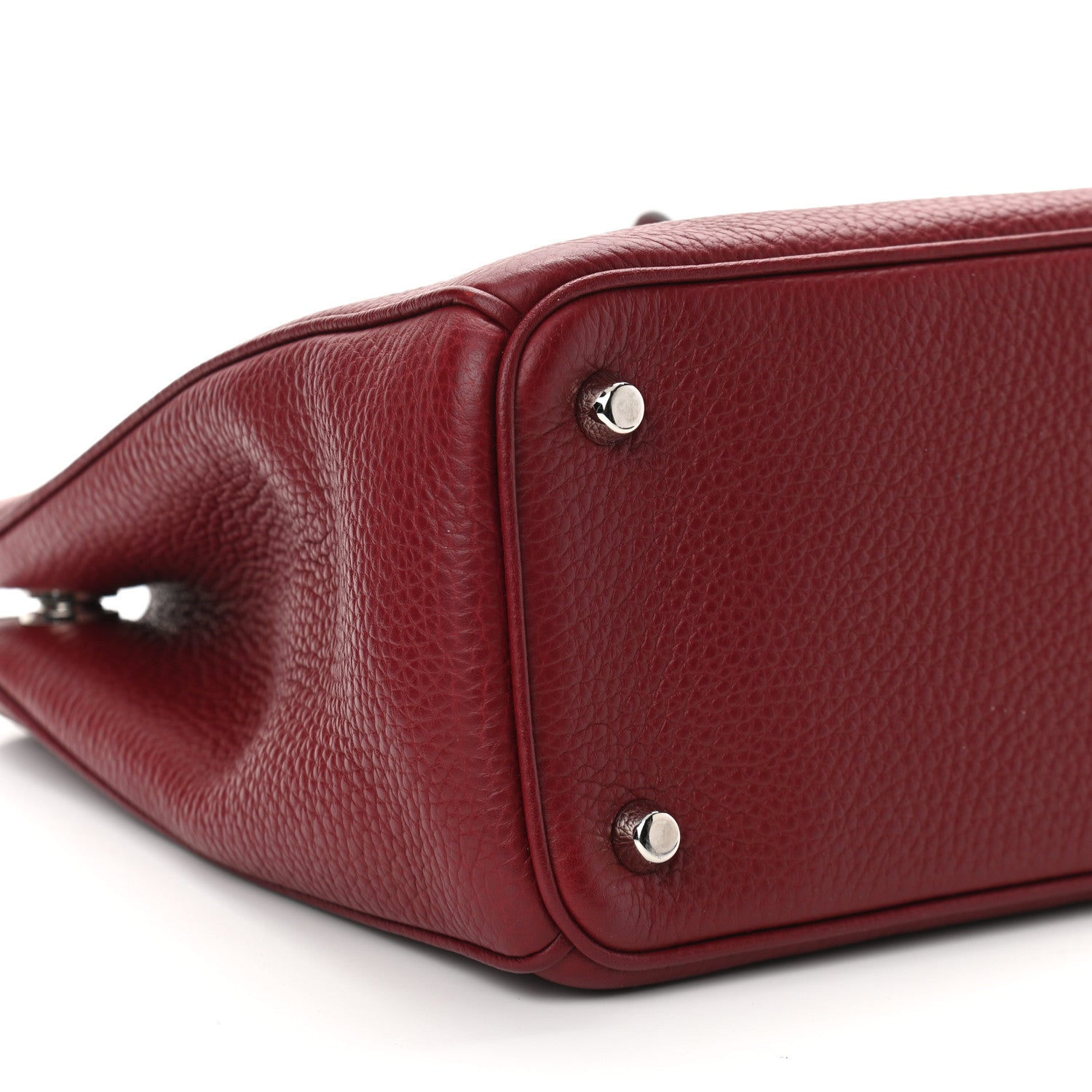 Christian Dior Bullcalf Medium Diorissimo Tote Burgundy 9 of 10