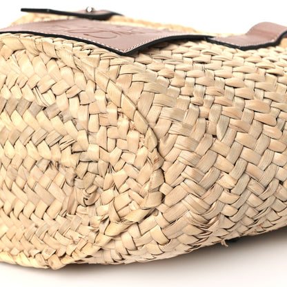 Loewe Raffia Small Basket Tote Bag Natural Tan 9 of 11