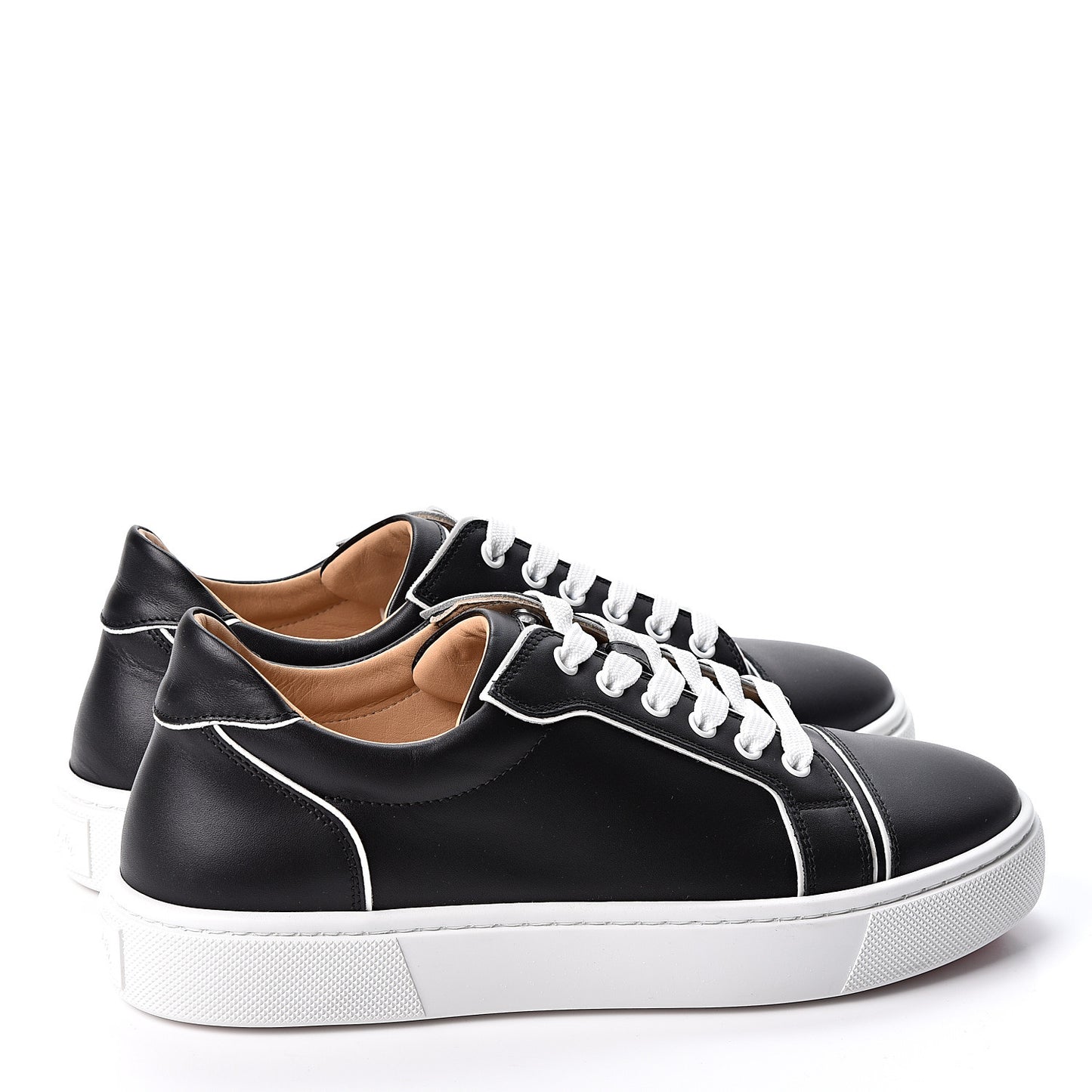 Calfskin Womens Vieirissima Flat Sneakers 41 Black