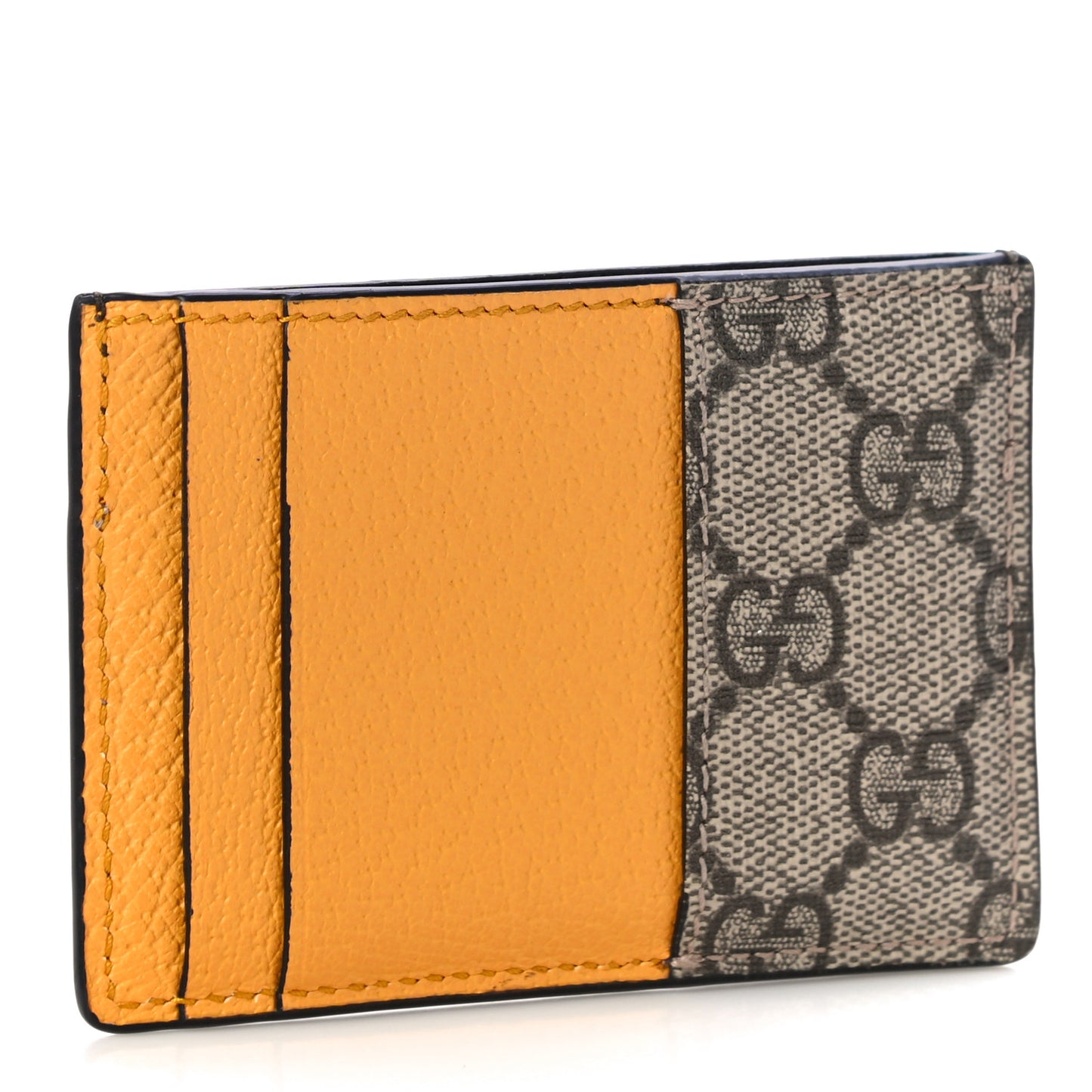 GG Supreme Monogram Neo Vintage Card Holder Beige Crop New Acero