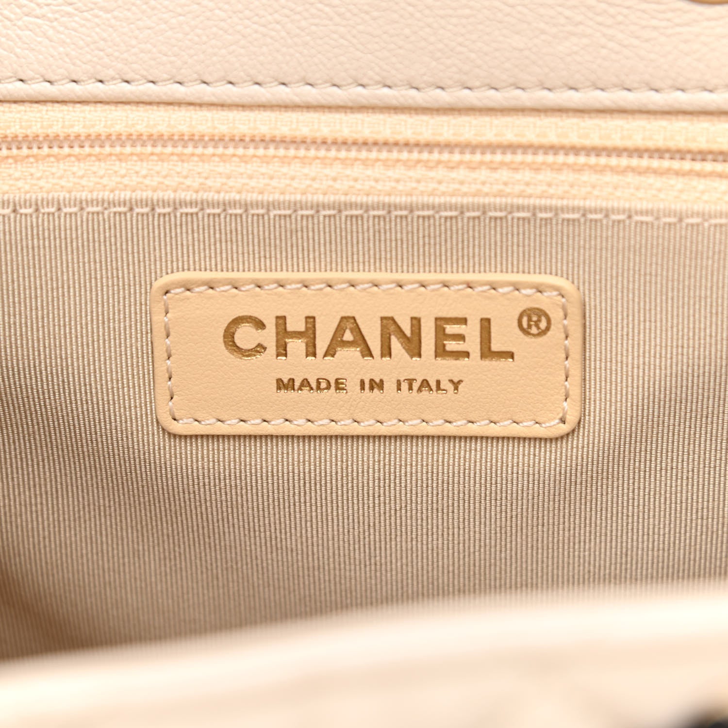 Chanel Goatskin Quilted Duma Drawstring Backpack Beige Black White 6 of 10