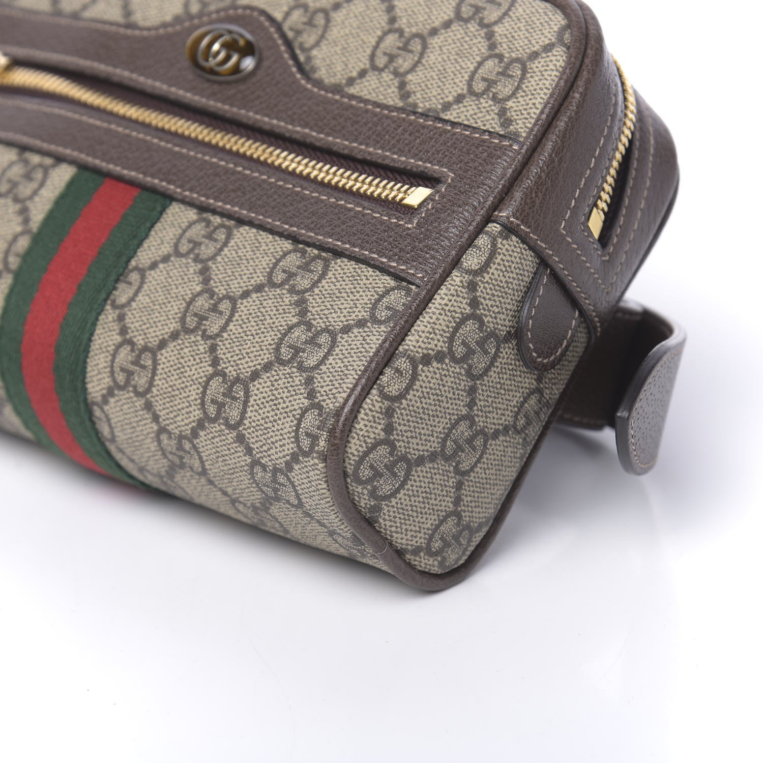 Gucci GG Supreme Monogram Web Small Ophidia Belt Bag 75 30 Dark Brown 8 of 9