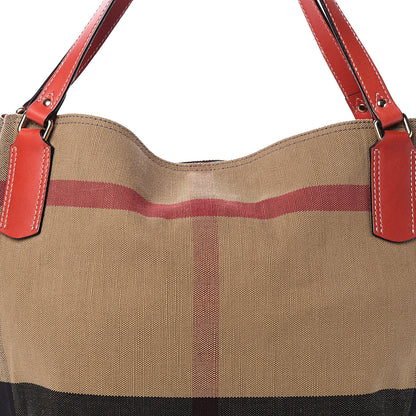 Burberry Canvas Mega Check Medium Maidstone Cadmium Red 8 of 8