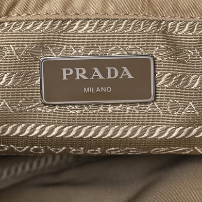 Prada Re-Nylon Nappa Triangle Quilted Padded Double Handled Zip Pocket Tote Deserto 6 of 14