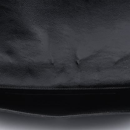 Saint Laurent Textured Patent Monogram Belle De Jour Clutch Black 3 of 4