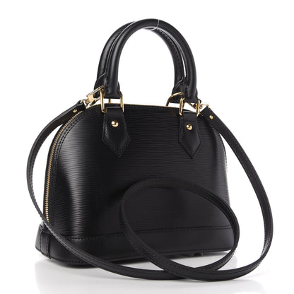 Louis Vuitton Epi Blooming Flowers Alma BB Black 3 of 9