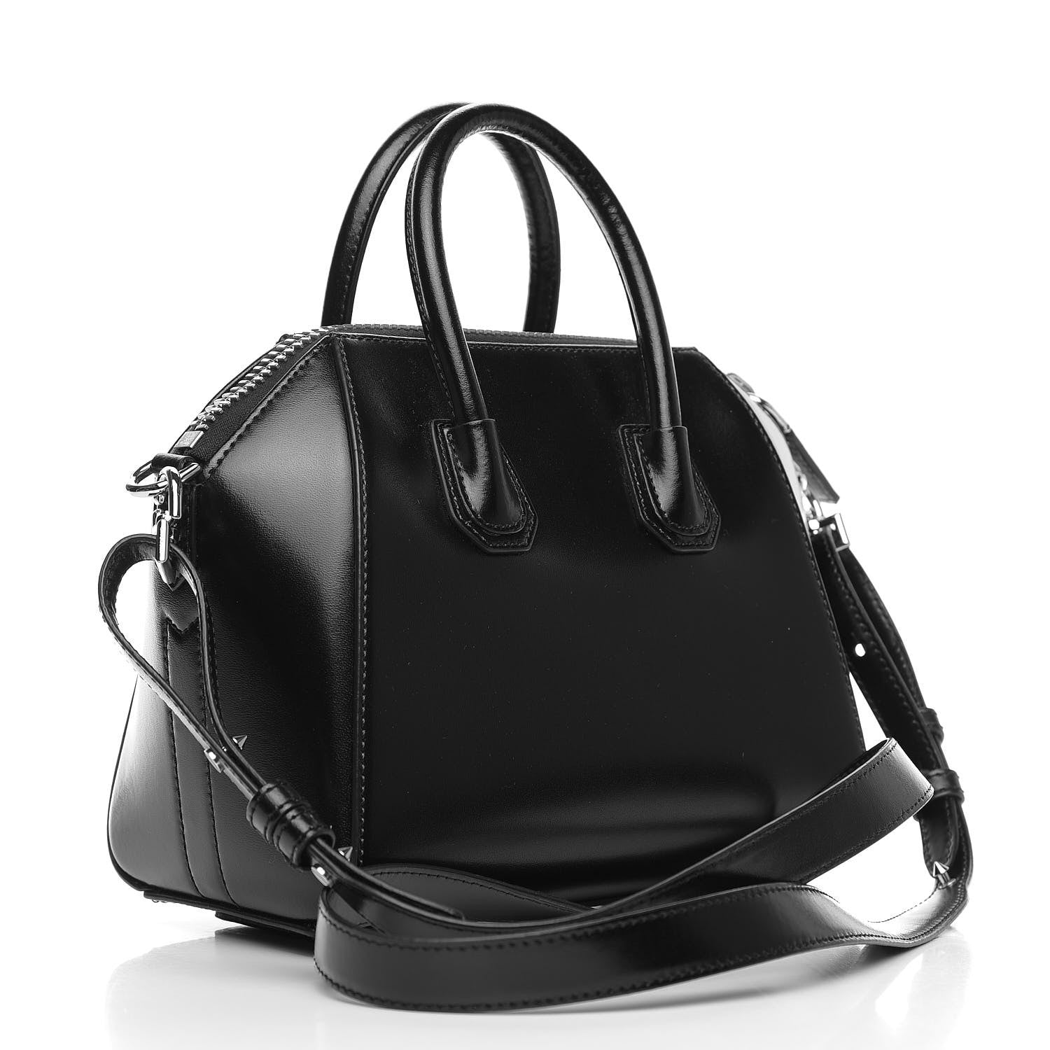 Givenchy Shiny Lord Calfskin Mini Antigona Black 2 of 9