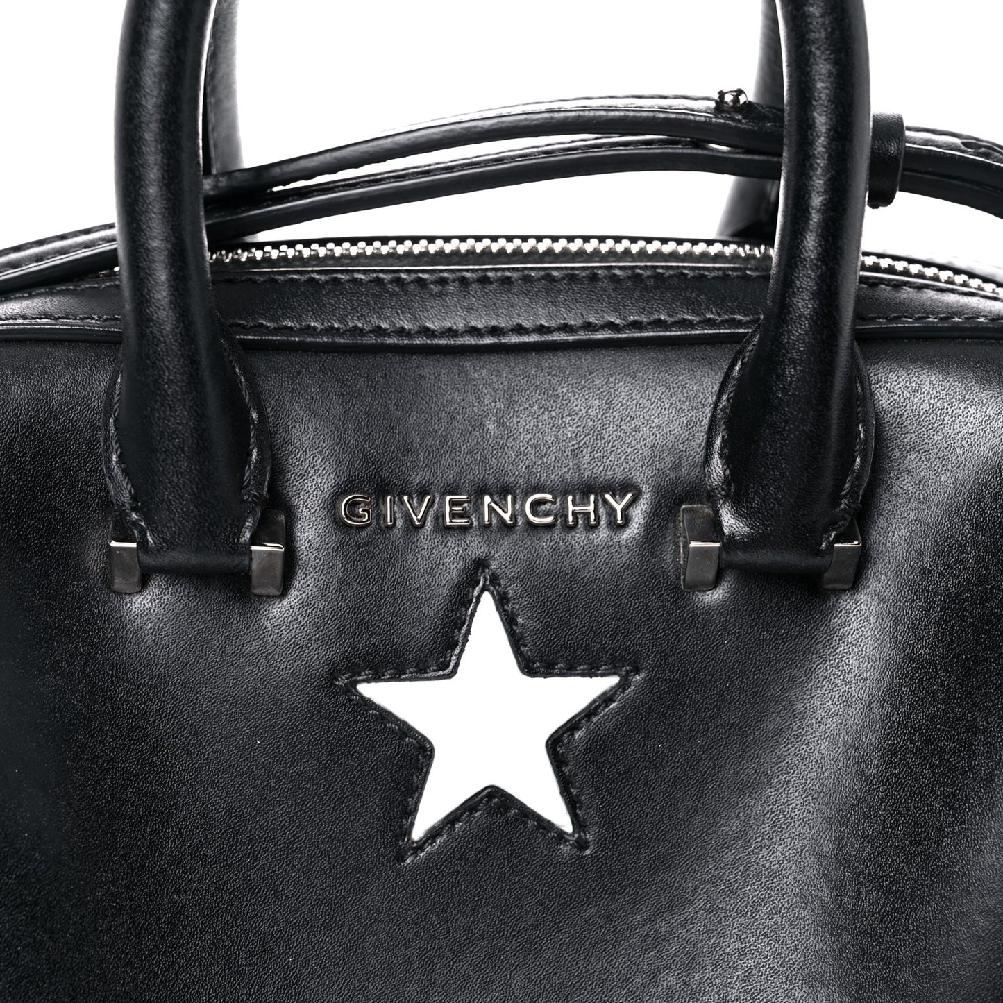 Calfskin Star Micro Lucrezia Black Silver