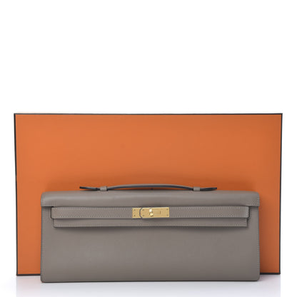 Hermes Swift Kelly Cut Clutch Pochette Gris Asphalt 10 of 10