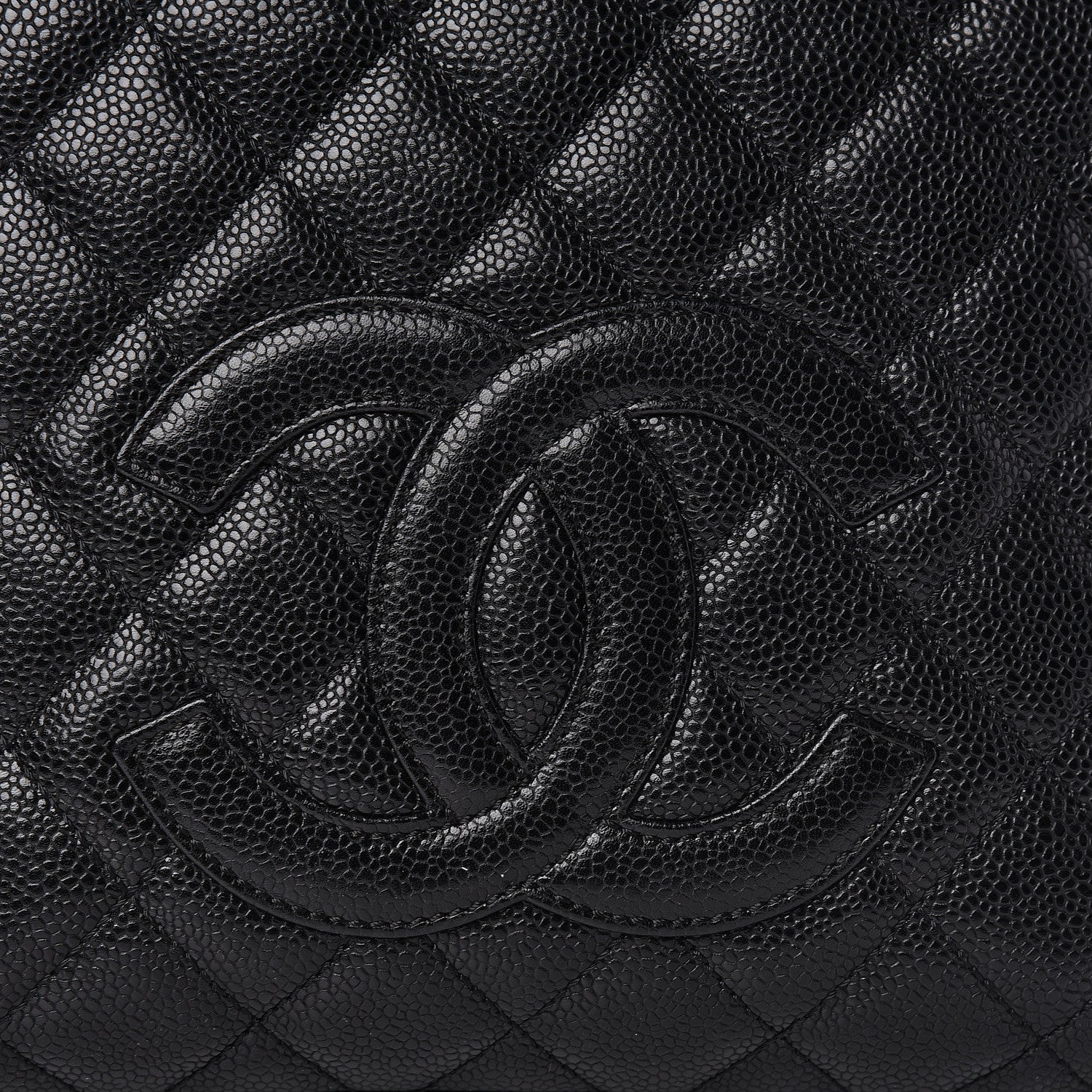 Chanel Caviar Quilted Petit Shopping Tote PST Black 8 of 11