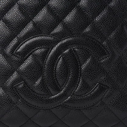 Chanel Caviar Quilted Petit Shopping Tote PST Black 8 of 11