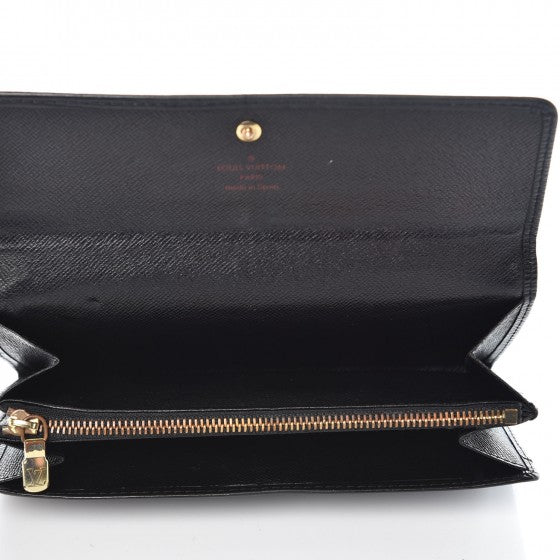 Louis Vuitton Epi Sarah Wallet Black 5 of 9