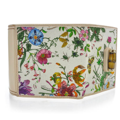 Gucci Cavas Floral Flora Bamboo Wallet 8 of 12
