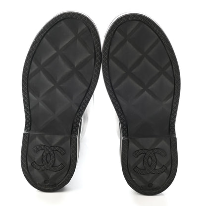 Chanel Caoutchouk CC High Boots 37 Black 5 of 10