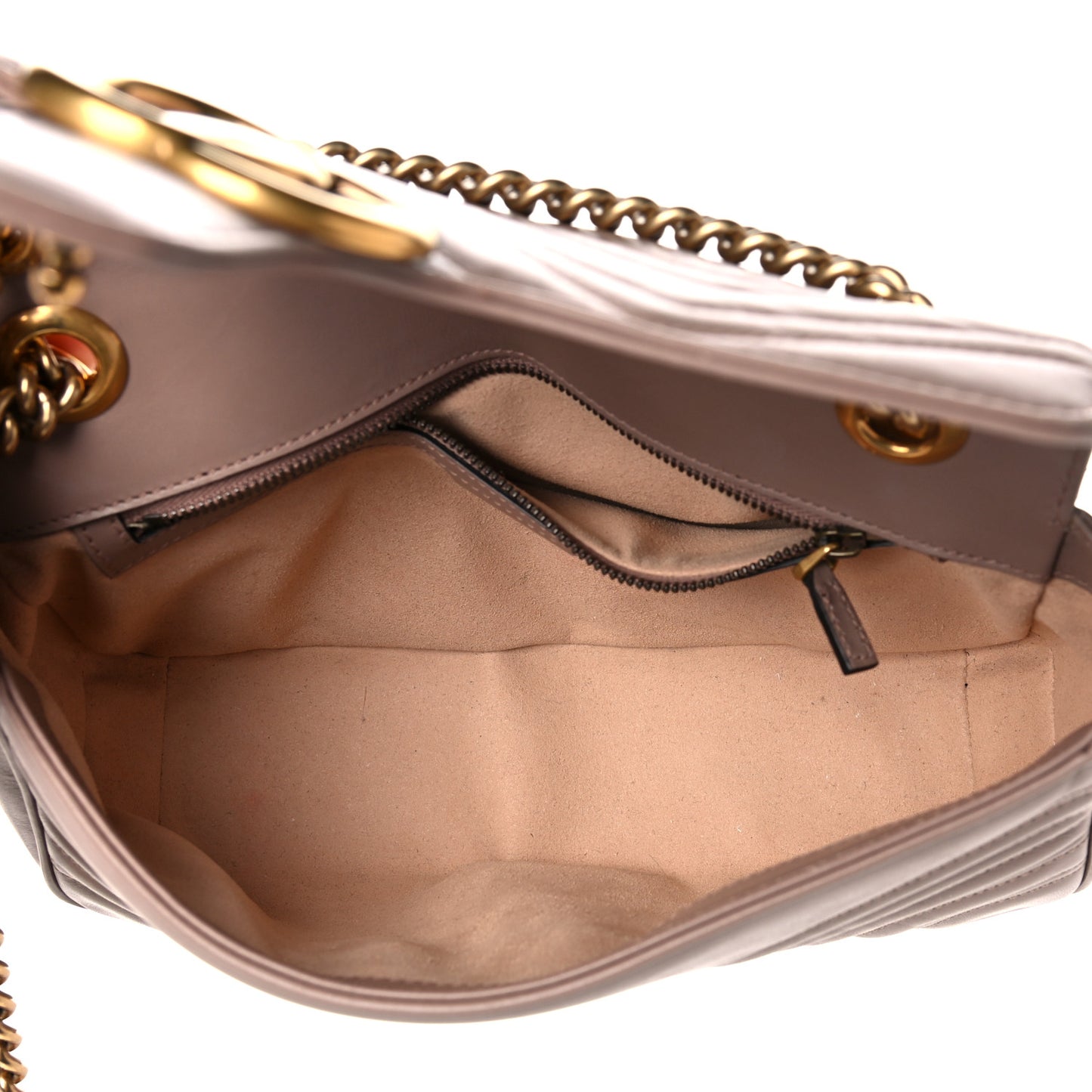 Calfskin Matelasse Small GG Marmont Shoulder Bag Porcelain Rose