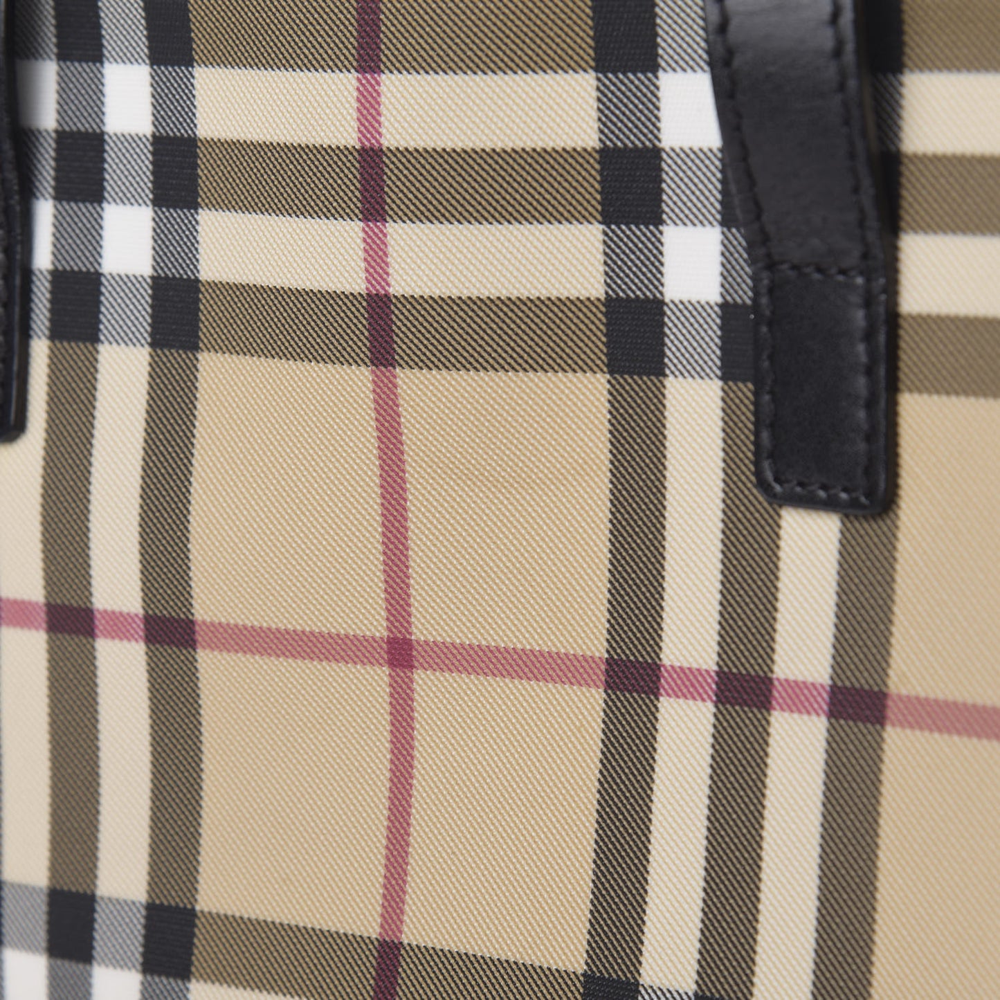 House Check Medium Tote Black