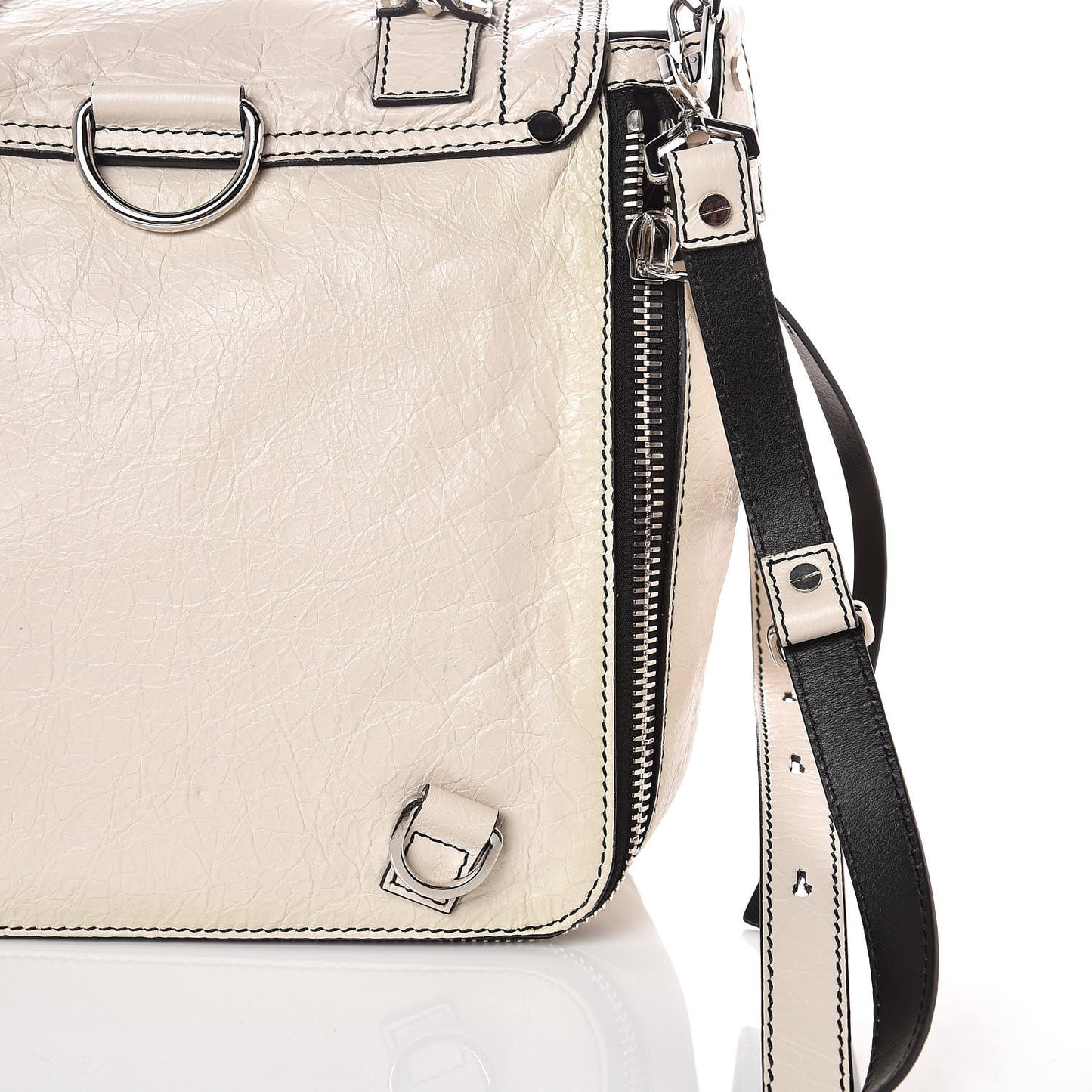 Crackled Lambskin PS1 Plus Zip Backpack Clay