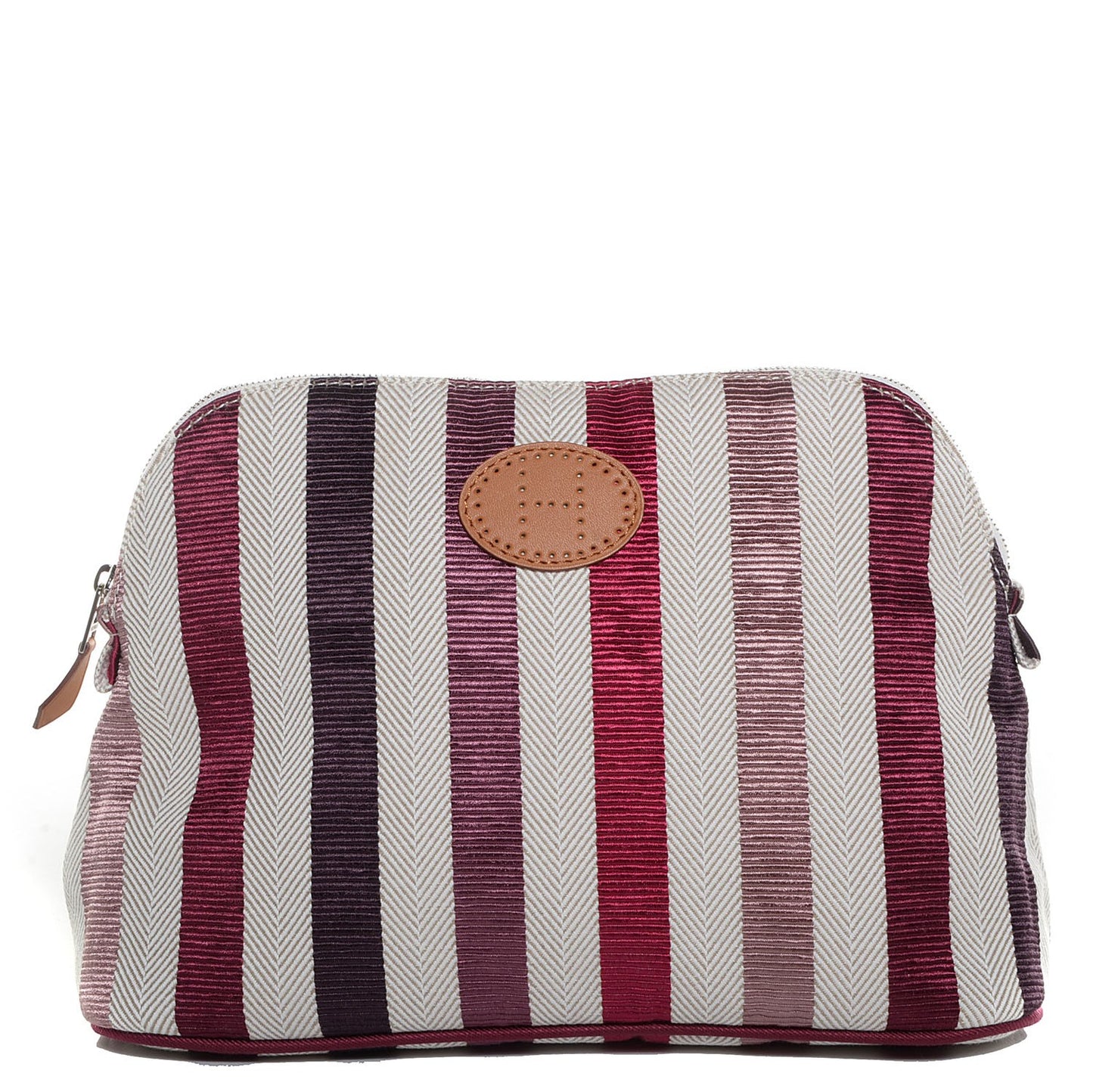 Cotton Viscose Striped Bolide Toiletry Case MM