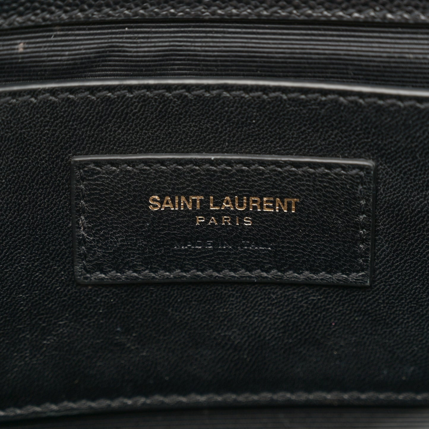 Grain De Poudre Medium Classic Monogram Kate Satchel Black