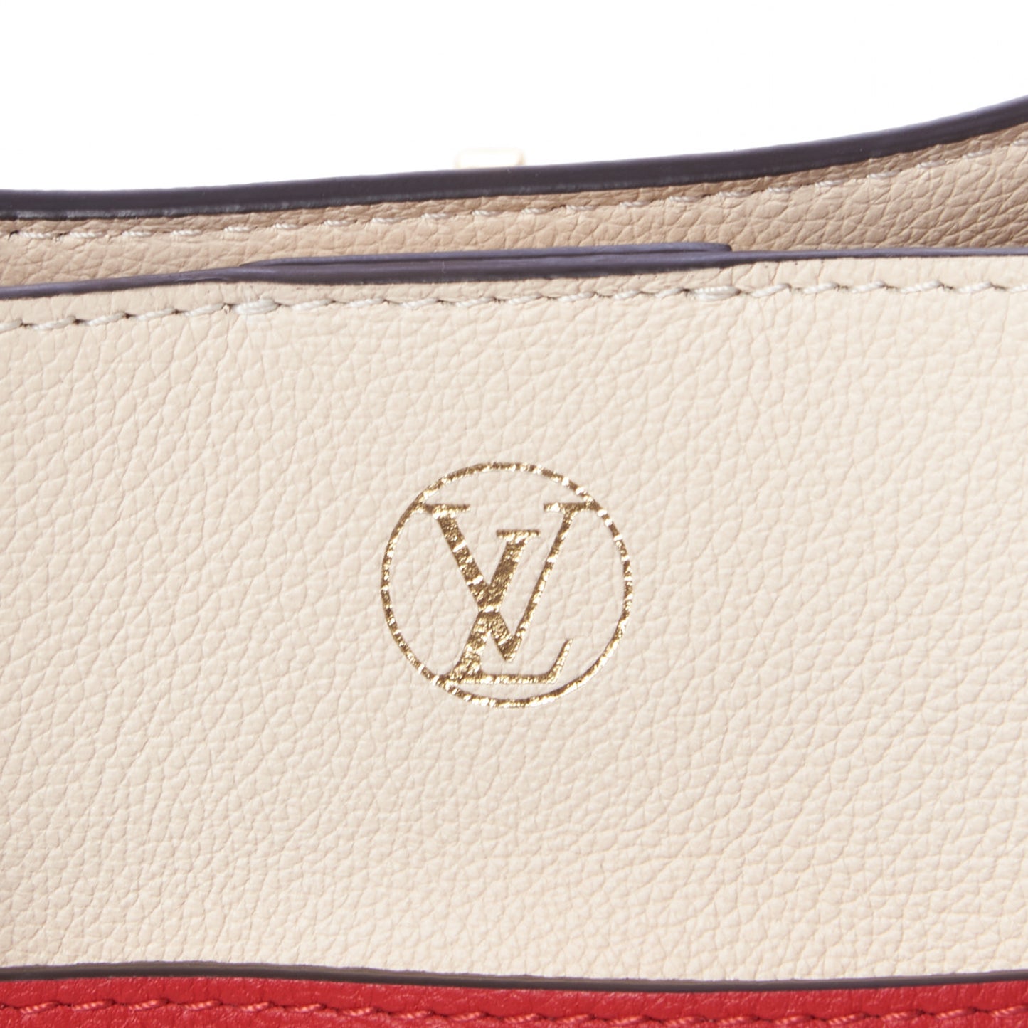 Calfskin Monogram On My Side Pirate Red