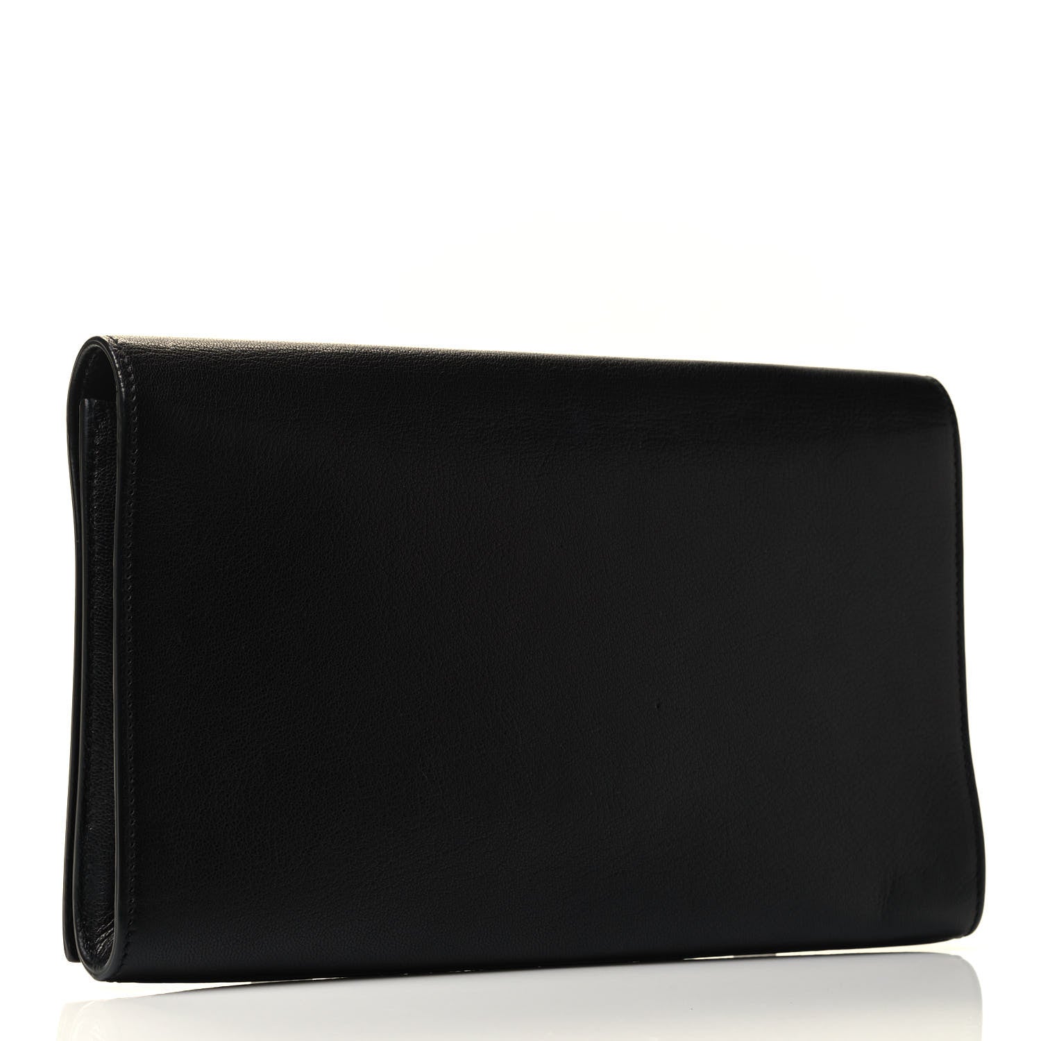 Saint Laurent Calfskin Monogram Large Belle De Jour Clutch Black 2 of 4