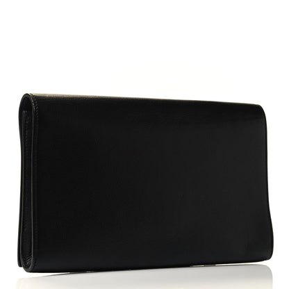 Saint Laurent Calfskin Monogram Large Belle De Jour Clutch Black 2 of 4