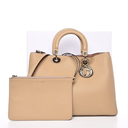 Christian Dior Bullcalf Large Diorissimo Tote Beige Petale 10 of 10