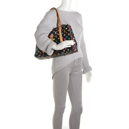 Louis Vuitton Monogram Multicolor Aurelia MM Black 2 of 7