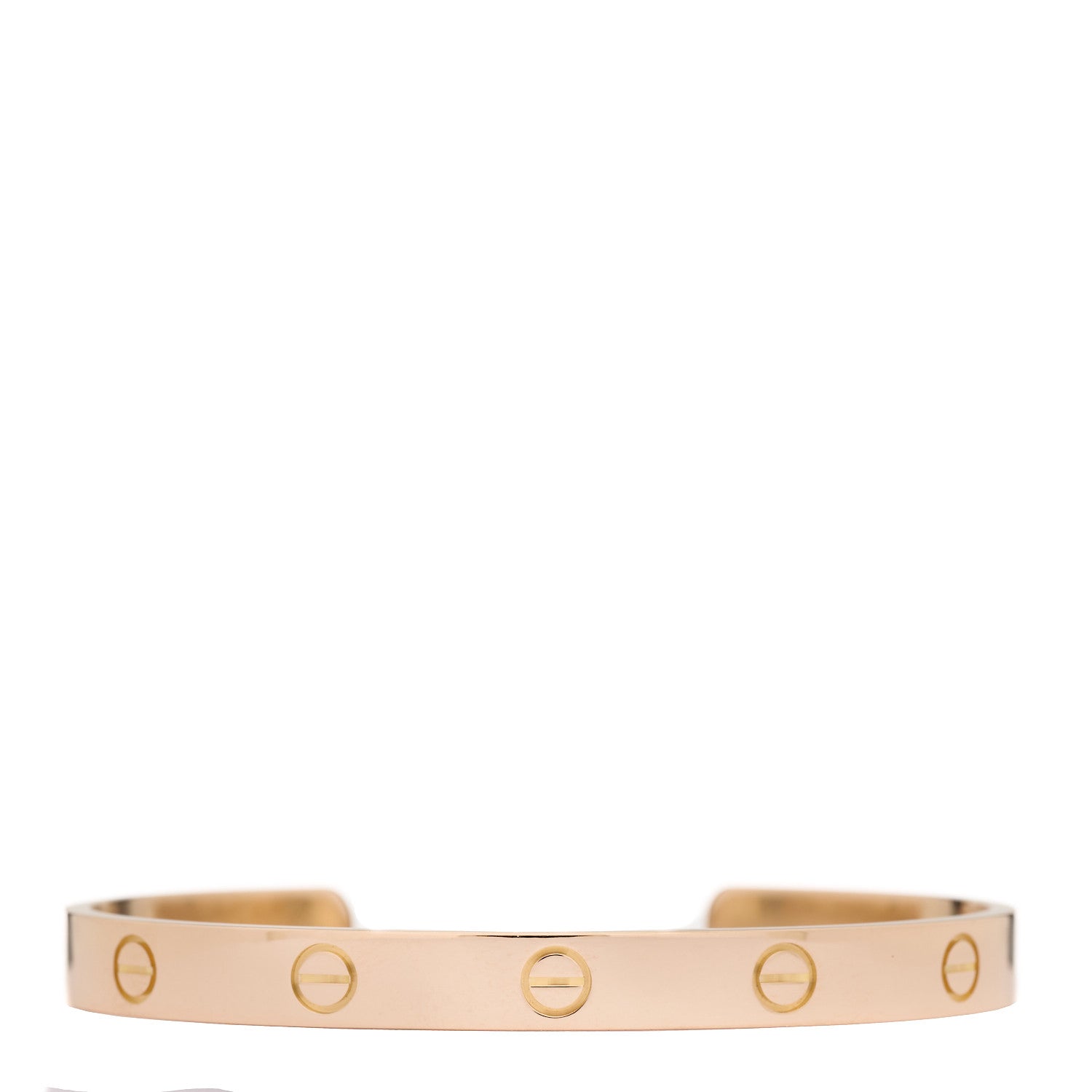 Cartier 18K Pink Gold LOVE Cuff Bracelet 18 1 of 5