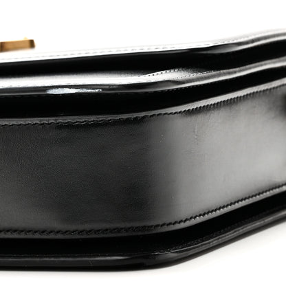 Saint Laurent Box Calfskin Monogram Medium Solferino Satchel Black 9 of 10
