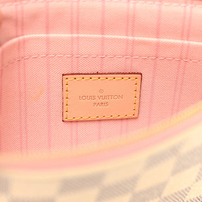 Louis Vuitton Damier Azur Neverfull MM GM Pochette Rose Ballerine 9 of 9